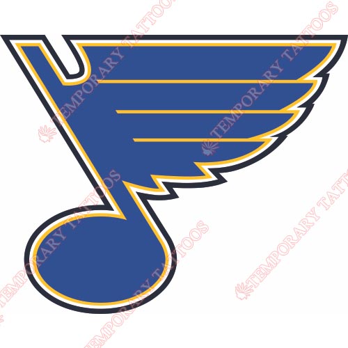 St.Louis Blues Customize Temporary Tattoos Stickers NO.323